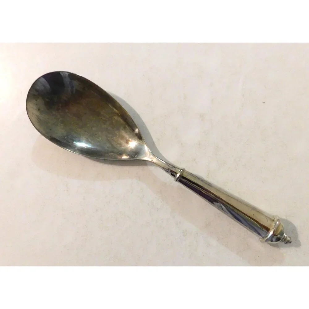Towle Copenhagen Serving Spoon Silver-Plated In Velvet Box